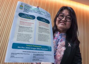 LIM Siew Khim dalam sidang akhbar pemberian insentif bagi pengusaha taska, tadika dan pusat jagaan di George Town, Pulau Pinang, hari ini.-UTUSAN/DANIAL SAAD