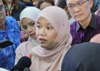 FADHLINA Sidek ketika ditemui pada Sesi Libat Urus Pengurusan Tertinggi KPM Bersama Pengamal Media di Permata Kurnia, di sini hari ini.