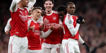 ARSENAL akan berdepan Sporting Lisbon dalam aksi timbal balik suku akhir Liga Juara-Juara Eropah, awal pagi esok.-AFP
