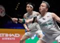 Aaron Chia-Soh Wooi Yik gagal membawa pulang gelaran All England selepas tewas kepada pasangan Korea Selatan, Kim Won-ho-Seo Seung-jae dalam perlawanan akhir di Birmingham, kelmarin. - AFP
