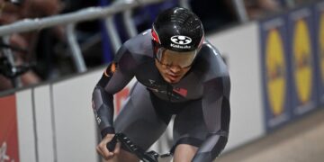 Azizulhasni Awang  menjadi harapan negara pada  pada Pusingan Akhir Piala Dunia Trek di Velodrom Nasional Nilai, Negeri Sembilan pada 24 April ini. - AFP