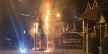 SEBANYAK 31 kamera litar tertutup (CCTV) di dua daerah di Wilayah Narathiwat, Thailand dibakar pihak tidak bertanggungjawab dalam tempoh dua hari sejak Rabu lalu. - GAMBAR POLIS