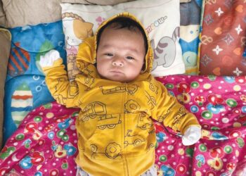 DARWISH Ilham kini berusia dua bulan dan berada dalam jagaan Farah Rasidi di Ipoh, Perak.