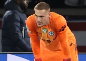 Filip Jorgensen dipersalahkan atas kekalahan Chelsea kepada Paris Saint Germain dalam saingan Liga Juara-Juara. - AFP