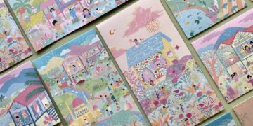 TEMA nostalgia kampung sering menjadi pilihan Nurhayati.