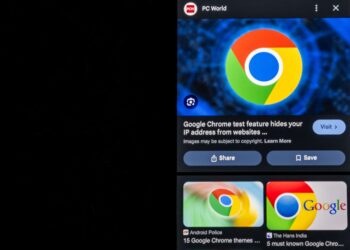 GAMBAR fail Google Crome pada skrin telefon bimbit. - AFP