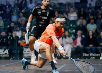 Ng Eain Yow tewas kepada pemain muda Mesir, Mohamad Zakaria pada suku akhir Terbuka Australia di Brisbane, Australia, hari ini. - Foto Instagram Ng Eain Yow