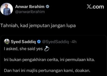 TANGKAP layar menerusi hantaran di laman X.