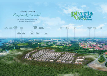 PELAN induk Riveria Garden.