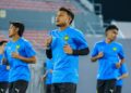 Faisal Halim berlatih bersama skuad Harimau Malaya di Stadium Bolasepak Kuala Lumpur, Cheras, kelmarin. - IHSAN FAM 