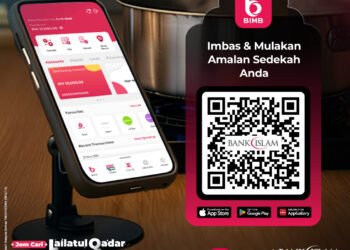 JOM Cari Lailatul Qadar, orang ramai dapat bersedekah dengan mudah sepanjang Ramadan ini menerusi aplikasi BIMB Mobile.