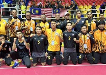 Skuad sepak takraw negara dijangka mengekalkan barisan pemain yang memenangi pingat emas di Sukan SEA Thailadn 2025. - IHSAN PSM