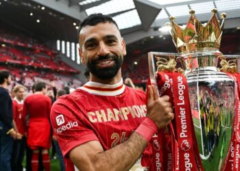Mohamed Salah sah akan meninggalkan Liverpool akhir musim ini selepas sembilan tahun termasuk kejayaan membantu The Reds menjulang gelaran Liga Perdana Inggeris musim lalu. - AFP