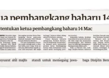 LAPORAN Utusan Malaysia semalam.