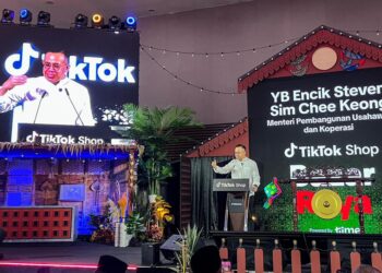 STEVEN SIM ketika ditemui pemberita pada Majlis Pelancaran TikTok Shop Bazar Raya 2026 di Putrajaya.