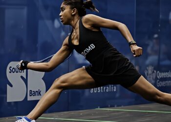 S. Sivasangari bakal berdepan Nele Gillis pada separuh akhir Kejohanan Skuasy Terbuka Australia di Brisbane, Australia, Sabtu ini. - Ihsan Australia Open