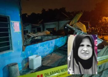 KEADAAN rumah yang musnah dalam kebakaran di Kampung Guar Kepayang, Kepala Batas, Pulau Pinang kelmarin.