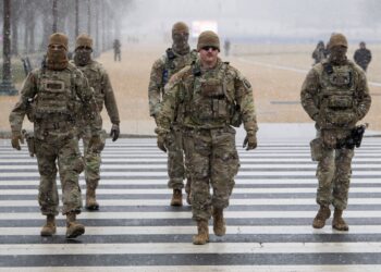 GAMBAR fail beberapa askar AS di Washington. - AFP