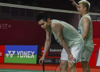 Aaron Chia-Soh Wooi Yik akan mempertahankan kejuaraan dimenangi mereka pada Kejohanan Badminton Asia (BAC) 2026 di Ningbo, China pada 7 hingga 12 April ini. - UTUSAN/SHIDDIEQIIN ZON