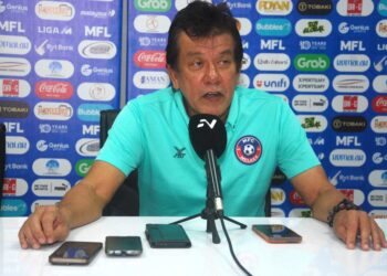 PENGENDALI Melaka FC, E. Elavarasan.-UTUSAN/AMRAN MULUK