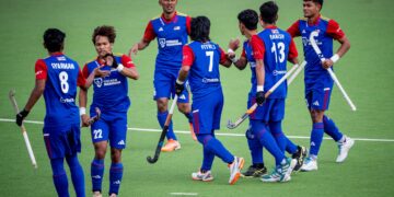 MALAYSIA mara ke separuh akhir kelayakan Piala Dunia 2026 selepas menewaskan China 5-4 dalam aksi terakhir Kumpulan B di Ismailia, hari ini. - FIH