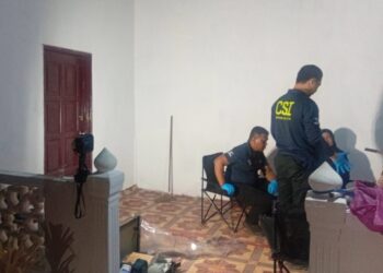 LOKASI rumah tiga beranak yang ditemui mati dalam keadaan ngeri di Kampung Belau, Merbok di Sungai Petani.