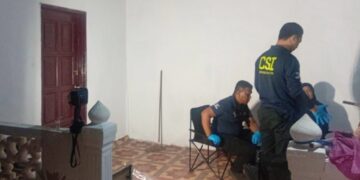 LOKASI rumah tiga beranak yang ditemui mati dalam keadaan ngeri di Kampung Belau, Merbok di Sungai Petani.