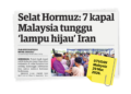 LAPORAN Utusan Malaysia 29 Mac lalu.