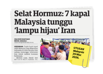LAPORAN Utusan Malaysia 29 Mac lalu.