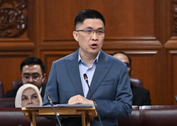 WONG Kah Woh ketika sesi soal jawab lisan di Dewan Negara, di sini hari ini. - JABATAN PENERANGAN MALAYSIA