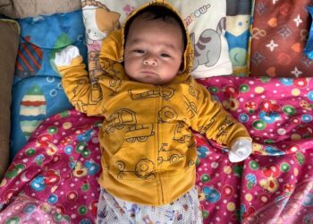 DARWISH Ilham kini berusia dua bulan.