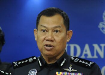 AB. Rahaman Arsad pada sidang akhbar di IPK Johor di Johor Bahru hari ini.-UTUSAN/RAJA JAAFAR ALI