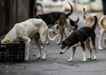 DIANGGARKAN kira-kira tiga juta anjing liar hidup di jalanan Maghribi.- AGENSI