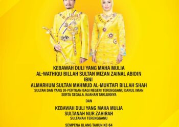 Perdana Menteri, Datuk Seri Anwar Ibrahim merafak sembah ucapan tahniah sempena Sambutan Ulang Tahun Hari Keputeraan ke-64 Sultan Terengganu, Sultan Mizan Zainal Abidin.