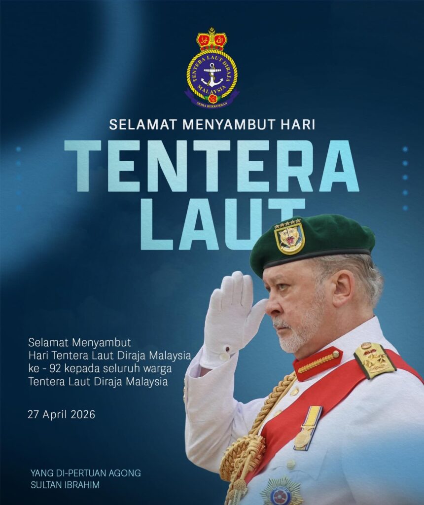Agong zahir ucapan selamat Hari TLDM ke-92