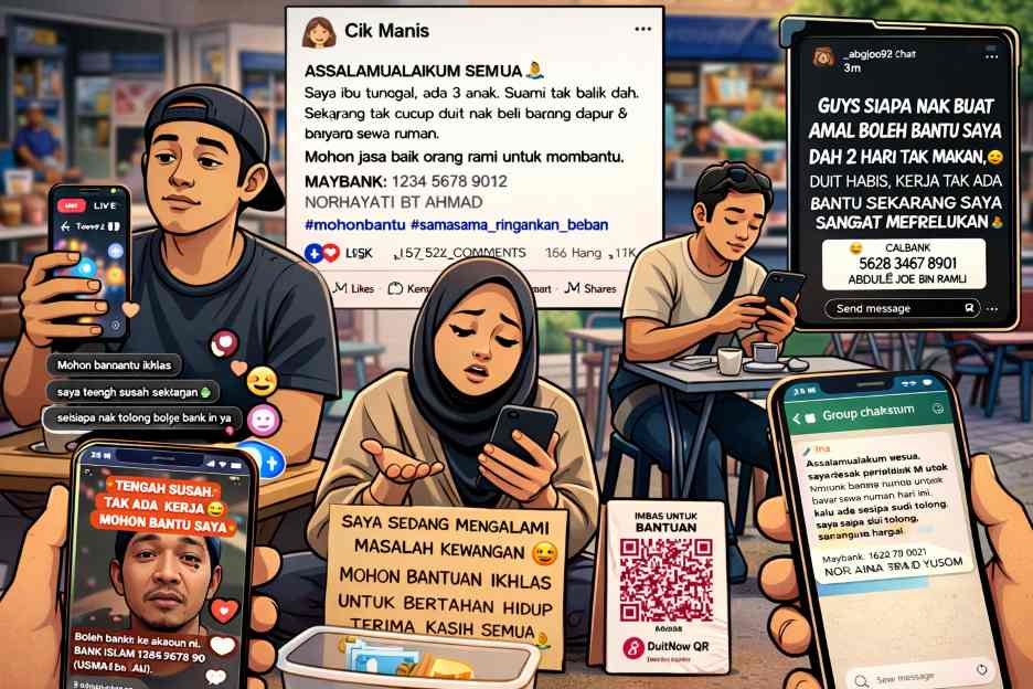 Fenomena pengemis digital: Keperluan atau penipuan?