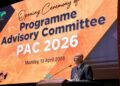 AHMAD Parveez Ghulam Kadir semasa menyampaikan ucapan pembukaan Mesyuarat Jawatankuasa Penasihat Program (PAC) 2026 di Ibu Pejabat MPOB, Bandar Baru Bangi.