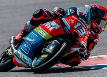 Hakim Danish Ramli memilih untuk kekal di Sepanyol bagi menjalani latihan sepanjang tiga minggu kejuaraan motosikal dunia berehat. - IHSAN SIC RACING