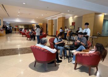 KEADAAN semasa di sebuah hotel di Seremban lokasi PN dijangka mengadakan sidang akhbar-UTUSAN / NOR SHAFIQAH MOHD GHAZALI