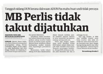LAPORAN Utusan Malaysia semalam.