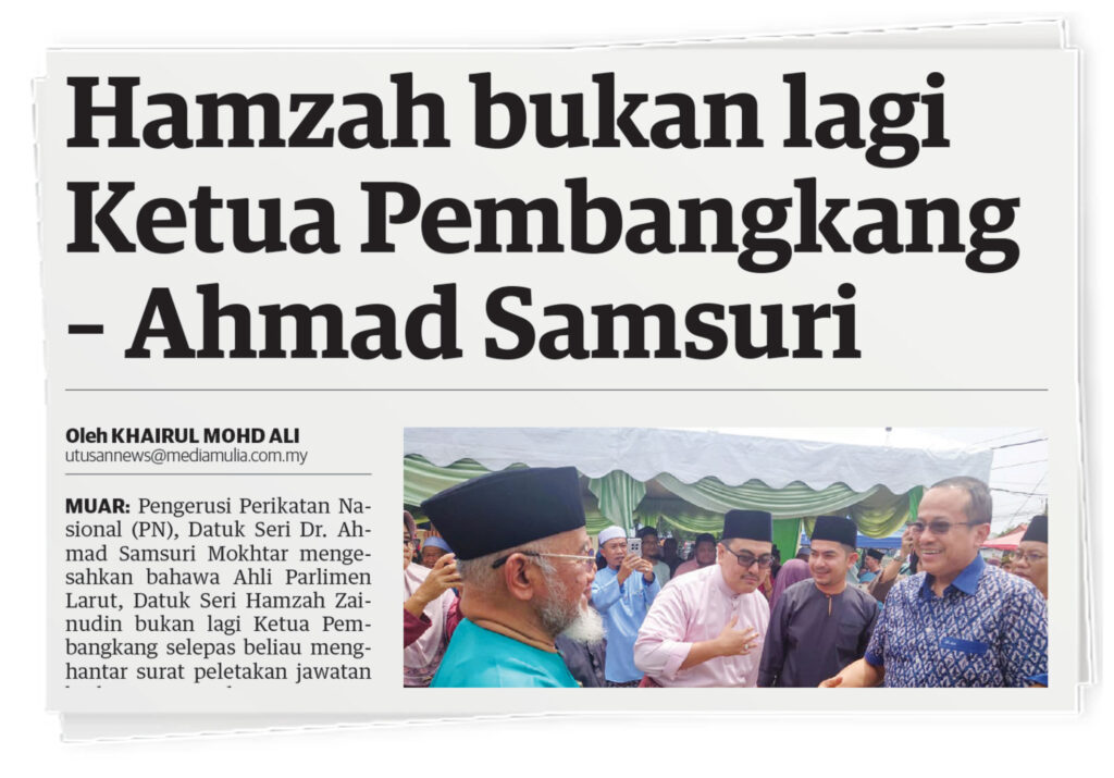 Pas sudah ada calon Ketua Pembangkang