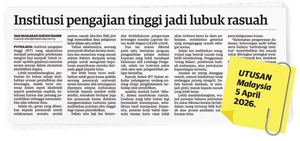 Bayar lebih untuk dapat tender kedai makan