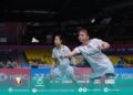 BEREGU remaja negara, Low Zi Yu-Noraqilah Maisarah Ramdan berjaya melayakkan diri ke undian utama Kejohanan Badminton Asia di Ningbo, China, hari ini.-IHSAN BAM