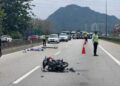 SEORANG lelaki maut selepas motosikal ditunggangnya terlibat nahas dengan sebuah lori di Kilometer 281.1, Lebuh Raya Utara-Selatan arah selatan di Ipoh semalam.