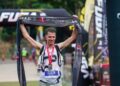 MOLINA dinobatkan sebagai juara kategori lelaki dalam perlumbaan utama 30km Pro Sky pada perlumbaan Penang Skyrace di Georgetown, Pulau Pinang, Sabtu lalu. -IHSAN MMTF Consultant