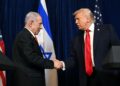 GAMBAR fail Trump bersama Netanyahu. - AFP