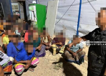 SEBAHAGIAN PATI yang ditahan oleh JIM Kelantan dalam serbuan di Kuala Krai, Kelantan kelmarin.