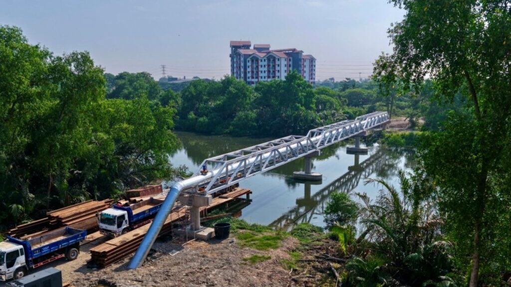 Salur paip bawah air Sungai Perai selesai ditukar