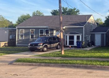 LOKASI kejadian tembakan di Shreveport, semalam. - AFP