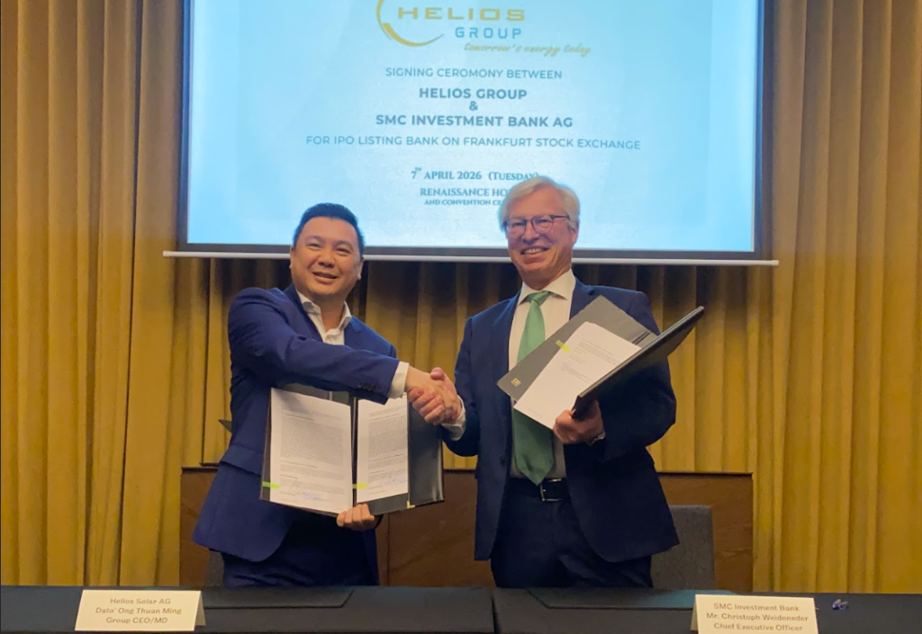 Helios sasar raih 31 juta euro menerusi IPO di Bursa Frankfurt